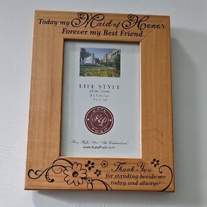 Tan Maid of Honor Picture Frame